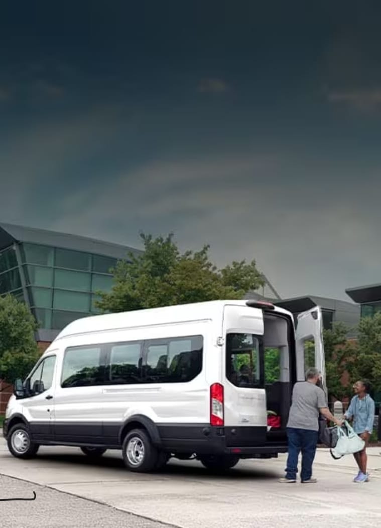 Manny's Tours Ford Transit 2025 high-roof van — private group transportation in Puerto Rico