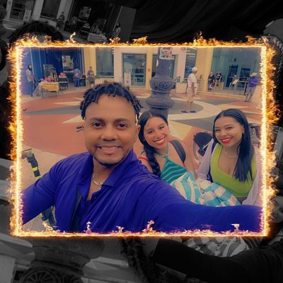 Happy tour guests